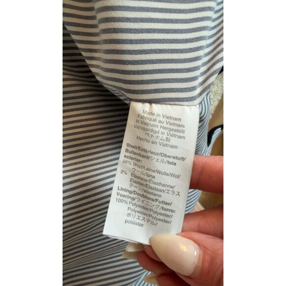 J. Crew Blue Wool‎ Parke Blaze Size 2 - Picture 9 of 10